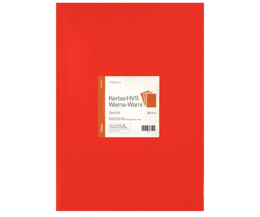 Kertas HVS Warna-Warni A Basics 30sheets
