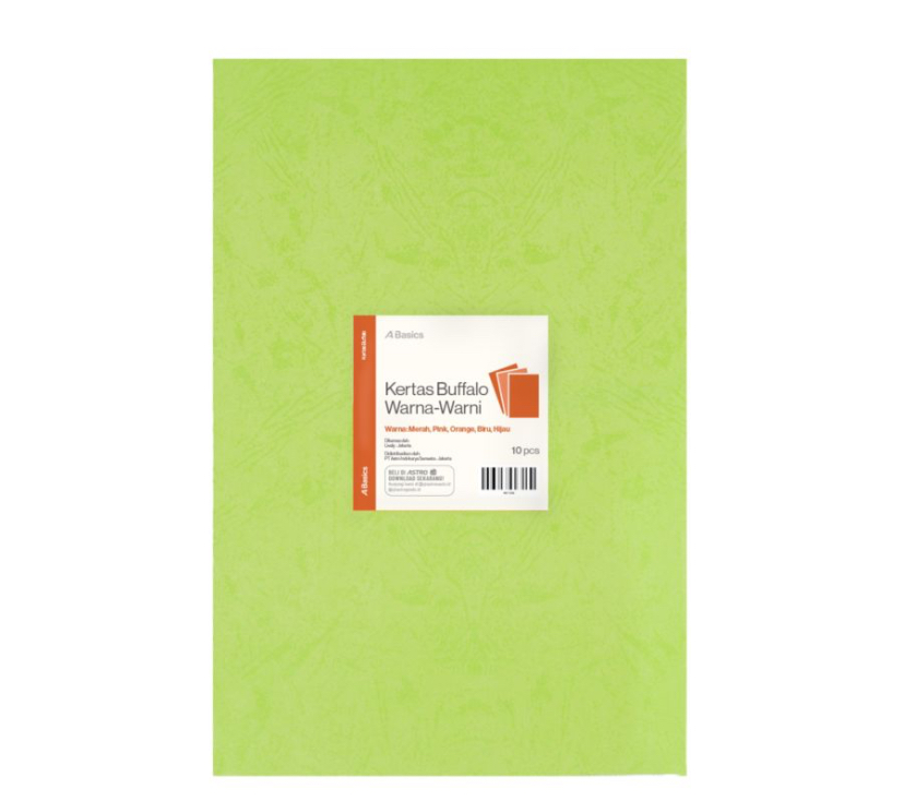 Kertas Buffalo Warna-Warni A Basics 10sheets