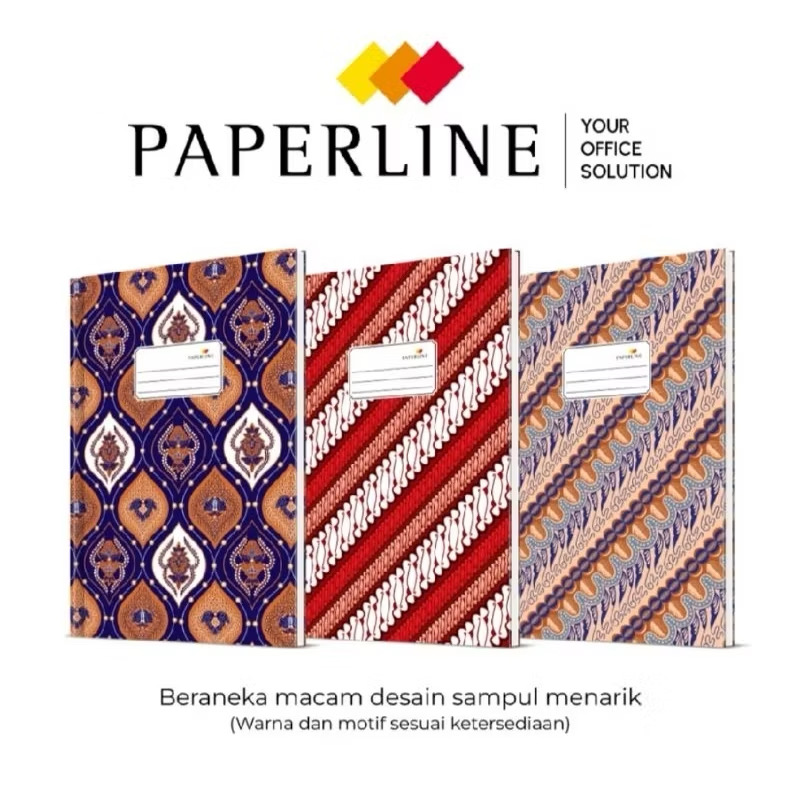 ￼Buku Folio Hard Cover PAPERLINE Isi 100 Lembar